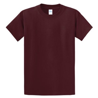 Custom Port & Company Full Color Essential Tee - Athletic maroon Custom Port & Company Full Color Essential Tee - Athletic maroon