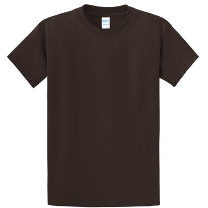 Custom Port & Company Full Color Essential Tee - Dark chocolate brown Custom Port & Company Full Color Essential Tee - Dark chocolate brown