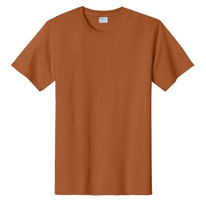 Custom Port & Company Full Color Essential Tee - Texas orange Custom Port & Company Full Color Essential Tee - Texas orange