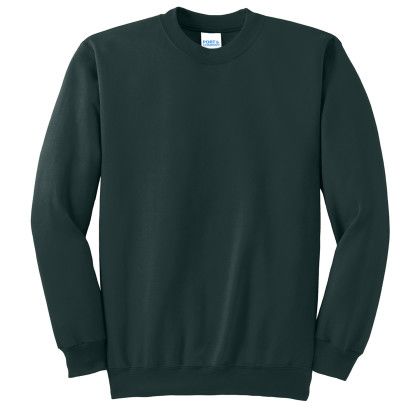 Custom Essential Fleece Crewneck Color Sweatshirt - Dark green Custom Essential Fleece Crewneck Color Sweatshirt - Dark green