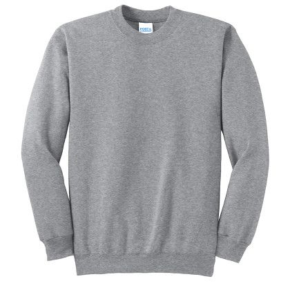 Custom Essential Fleece Crewneck Color Sweatshirt - Athletic heather Custom Essential Fleece Crewneck Color Sweatshirt - Athletic heather
