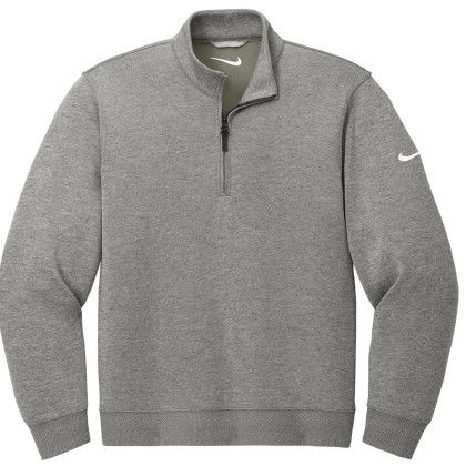 Custom Nike Full Color Dri-FIT Corporate 1/2-Zip - Gray Front View Custom Nike Full Color Dri-FIT Corporate 1/2-Zip - Gray Front View