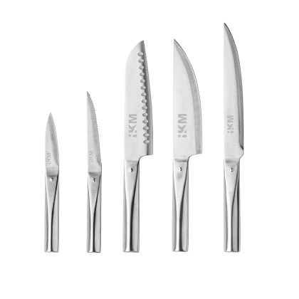 Custom Swiss Force Langham 5pc Knife Set - Silver Custom Swiss Force Langham 5pc Knife Set - Silver
