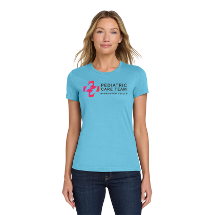 Custom Gildan Full Color Softstyle Women's T-Shirt - Sky 