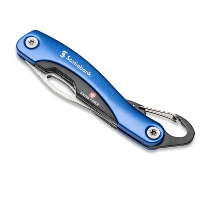 Custom Swiss Force Meister Utility Knife - Blue Custom Swiss Force Meister Utility Knife - Blue