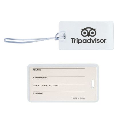 Custom Luggage Tag - White Custom Luggage Tag - White