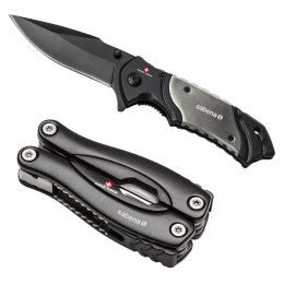 Custom Swiss Force Toolman Gift Set - Black