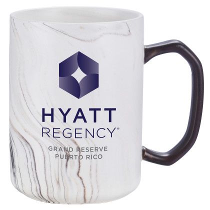 Custom You Rock Marble Mug - Brown 