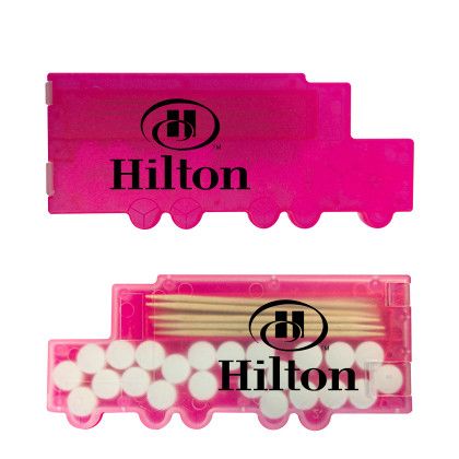 Custom Semi Truck Shaped Pick n Mints - Translucent Pink Custom Semi Truck Shaped Pick n Mints - Translucent Pink