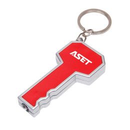 Custom Key LED Flashlight / Keychain - Red