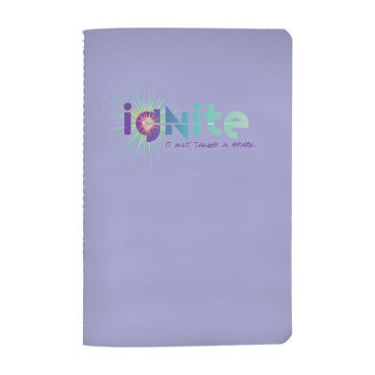 Custom 5" x 7" Pastel Sewn Paper Cover Notebook - Purple Custom 5" x 7" Pastel Sewn Paper Cover Notebook - Purple