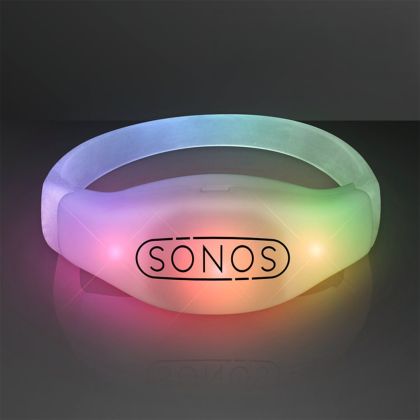 Custom Sound Activated Light Up Multicolor Bracelets 