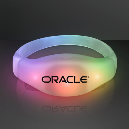 Custom Stretchy Light Bracelets, Slow Color Change LED 