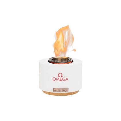 Custom Solo Stove Cinder Tabletop Bowl - White In Use