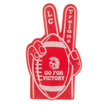 Custom 18" Football Victory Hand - Red Custom 18" Football Victory Hand - Red