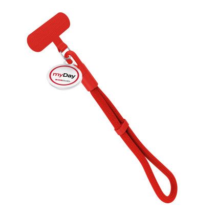 HypeStrap Adjustable Phone Wristlet - Red with logo