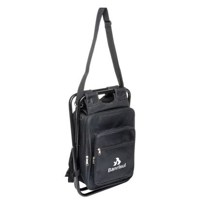 Custom Riverbend Foldable Cooler Backpack & Chair - Black Custom Riverbend Foldable Cooler Backpack & Chair - Black
