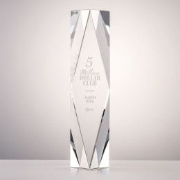 Custom 14" President Optical Crystal Award - Clear
