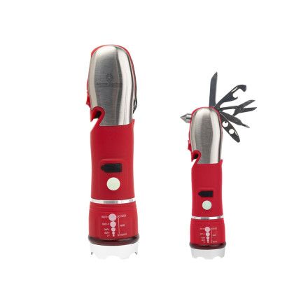 Custom Emergency COB Flashlight Multi-Tool 2.0 - Red Custom Emergency COB Flashlight Multi-Tool 2.0 - Red