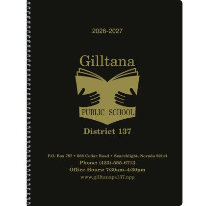 Custom Triumph Calendars Academic Monthly Planner - Black 