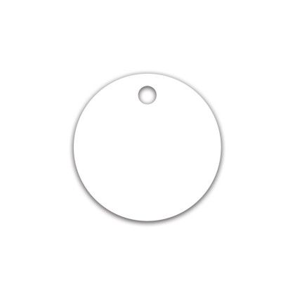 Standard Key Tag - Split Ring or Ball Chain - Circle Standard Key Tag - Split Ring or Ball Chain - Circle