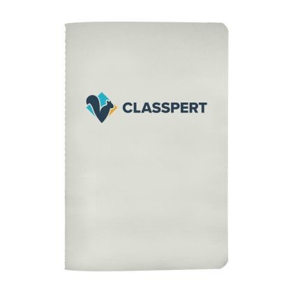 Custom 5" x 7" Pastel Sewn Paper Cover Notebook - Cream Custom 5" x 7" Pastel Sewn Paper Cover Notebook - Cream