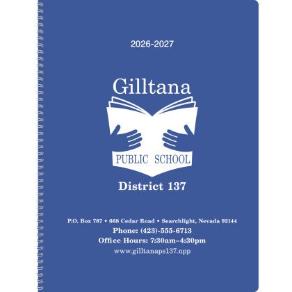 Custom Triumph Calendars Academic Monthly Planner - Royal Blue 