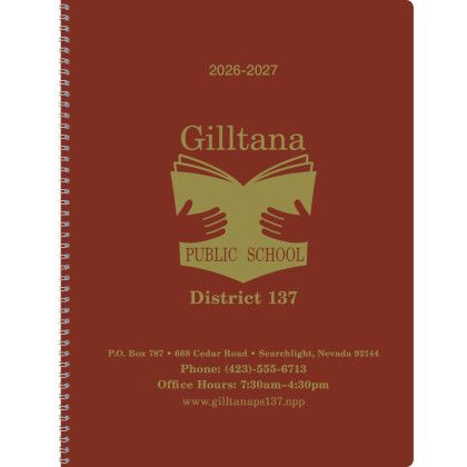 Custom Triumph Calendars Academic Monthly Planner - Matte Red 