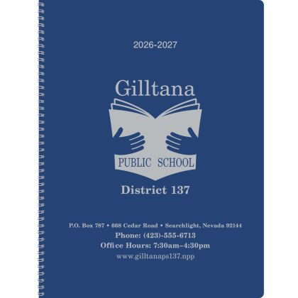Custom Triumph Calendars Academic Monthly Planner - Matte Blue 