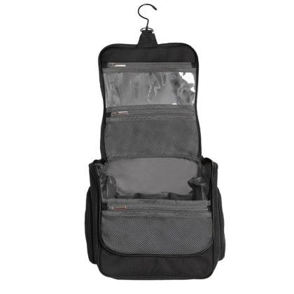 Custom Brookstone Hanging Toiletry Bag - Open View Custom Brookstone Hanging Toiletry Bag - Open View