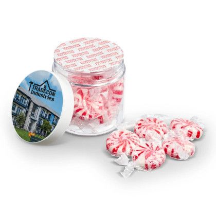 Custom 8 oz Jar of Starlight Mints - Open View Custom 8 oz Jar of Starlight Mints - Open View