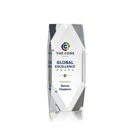 Custom 7.5" Delta Full Color Award - Clear