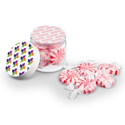 Custom 2 oz Jar of Starlight Mints - Open View