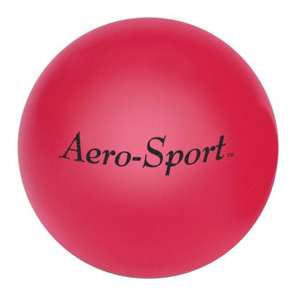 Custom Round Stress Reliever - Red Front View