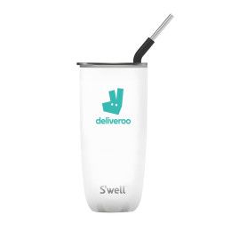 Custom 24 oz S'well Tumbler with Straw - Moonstone