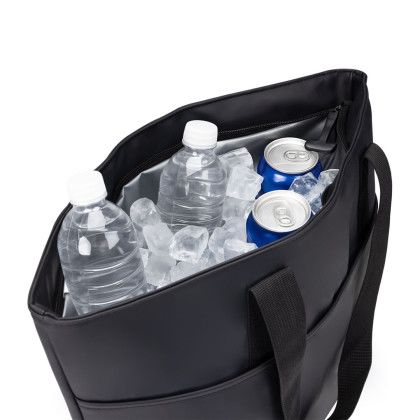 Custom Euler Waterproof Cooler Tote - In use Custom Euler Waterproof Cooler Tote - In use