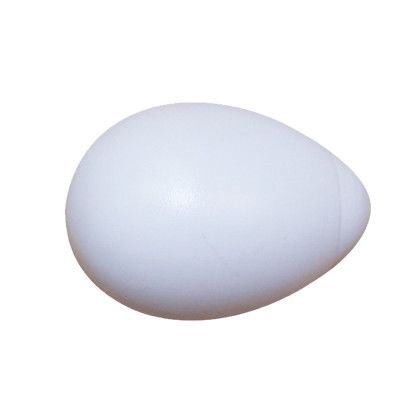 Custom Egg Cha Cha Noisemaker - White Custom Egg Cha Cha Noisemaker - White