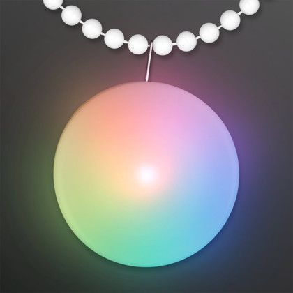 Custom Round Light Clip, Color Change LED with White Beads - In Use Custom Round Light Clip, Color Change LED with White Beads - In Use