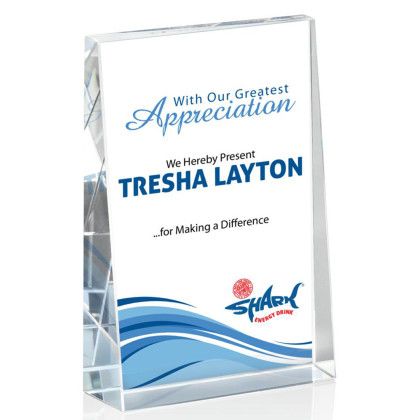 Custom Full Color Award - Tweed (V) 4" x 6"