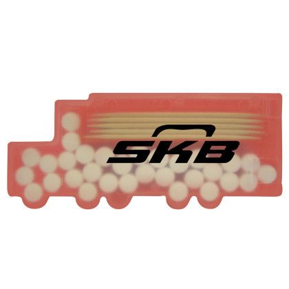 Custom Semi Truck Shaped Pick n Mints - Translucent Red Custom Semi Truck Shaped Pick n Mints - Translucent Red