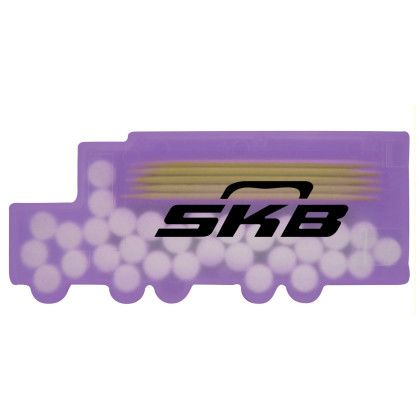 Custom Semi Truck Shaped Pick n Mints - Translucent Purple Custom Semi Truck Shaped Pick n Mints - Translucent Purple