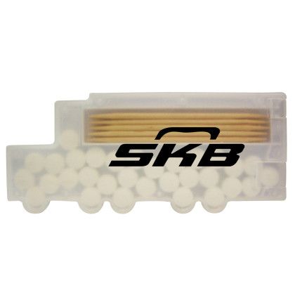 Custom Semi Truck Shaped Pick n Mints - Translucent Frost Custom Semi Truck Shaped Pick n Mints - Translucent Frost