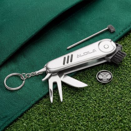 Custom Pro 6-in-1 Golf Knife - Stainless Steel - Lifestyle View