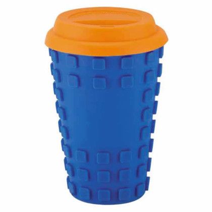 Custom 16 oz Sili Square Tumbler - Blue 
