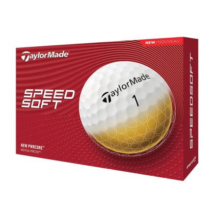 Custom TaylorMade SpeedSoft Golf Balls - Packaging View Custom TaylorMade SpeedSoft Golf Balls - Packaging View