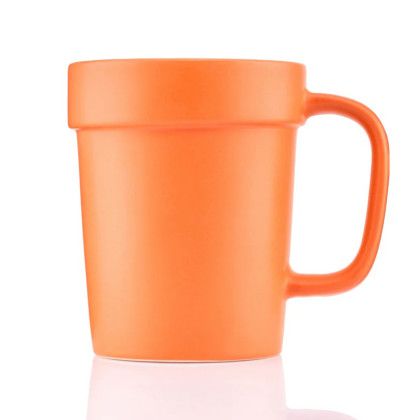 Custom 16 oz Planter Mug - Clay Custom 16 oz Planter Mug - Clay