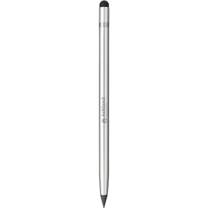 Custom Axel Inkless Stylus Pen - Silver Front View Custom Axel Inkless Stylus Pen - Silver Front View