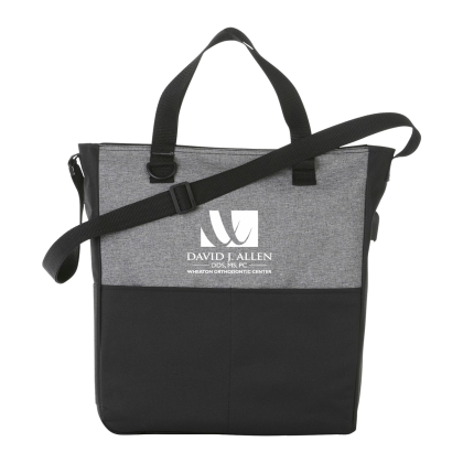 Custom Cameron Convention Tote w/ USB Port Custom Cameron Convention Tote w/ USB Port