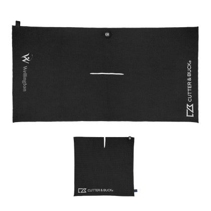 Custom Cutter & Buck rPET Magnetic Golf Towel - Embroidered Custom Cutter & Buck rPET Magnetic Golf Towel - Embroidered