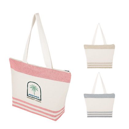 Custom Marlo 10 oz. Recycled Cotton Zippered Tote Bag - All Colors Custom Marlo 10 oz. Recycled Cotton Zippered Tote Bag - All Colors